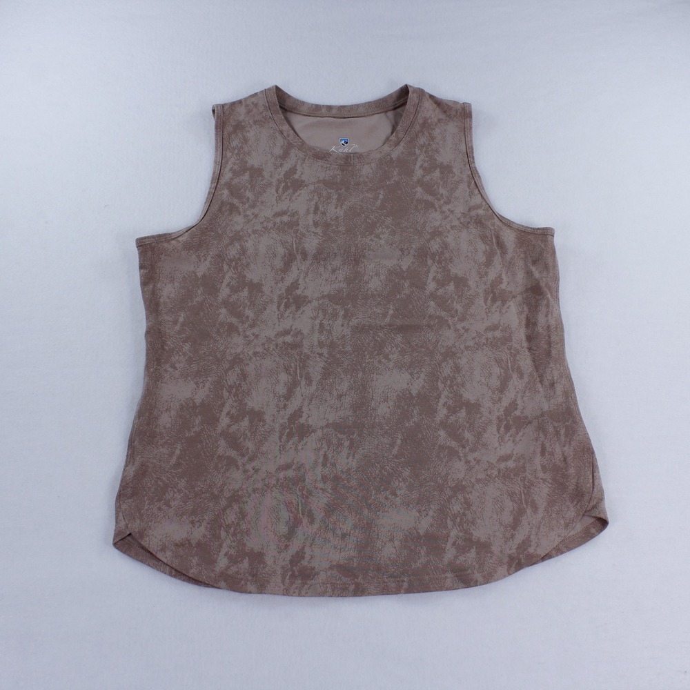 KÜHL Women's Medium M Born In The Mountains Camo Abstract Tank Top Brown Mauve